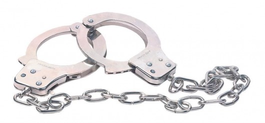 Наручники из металла с длинной цепочкой CHROME HANDCUFFS METAL HANDCUFFS W. KEY - NMC - купить с доставкой в Тюмени