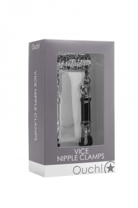 Серебристые зажимы для сосков Vice Nipple Clamps - Shots Media BV - купить с доставкой в Тюмени