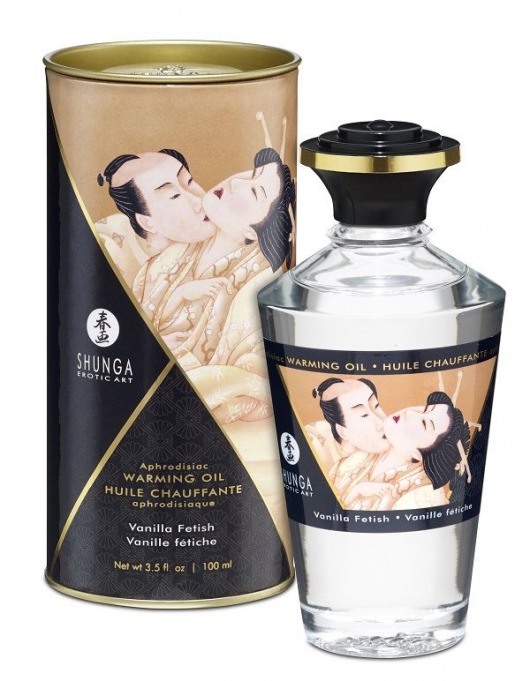 Массажное интимное масло с ароматом ванили - 100 мл. - Shunga - купить с доставкой в Тюмени