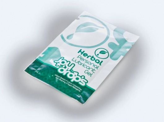 Пробник смазки на водной основе JoyDrops Herbal - 5 мл. - JoyDrops - купить с доставкой в Тюмени