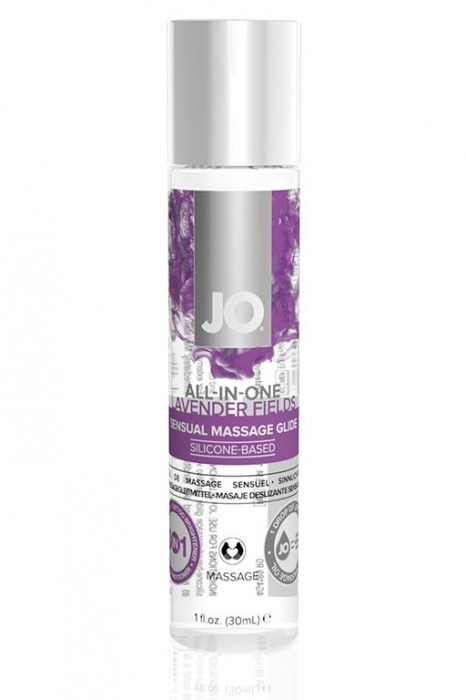 Массажный гель ALL-IN-ONE Massage Oil Lavender с ароматом лаванды - 30 мл. - System JO - купить с доставкой в Тюмени
