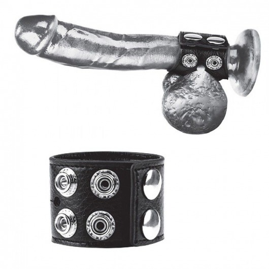 Ремень на член и мошонку 1.5  Cock Ring With Ball Strap - BlueLine - купить с доставкой в Тюмени