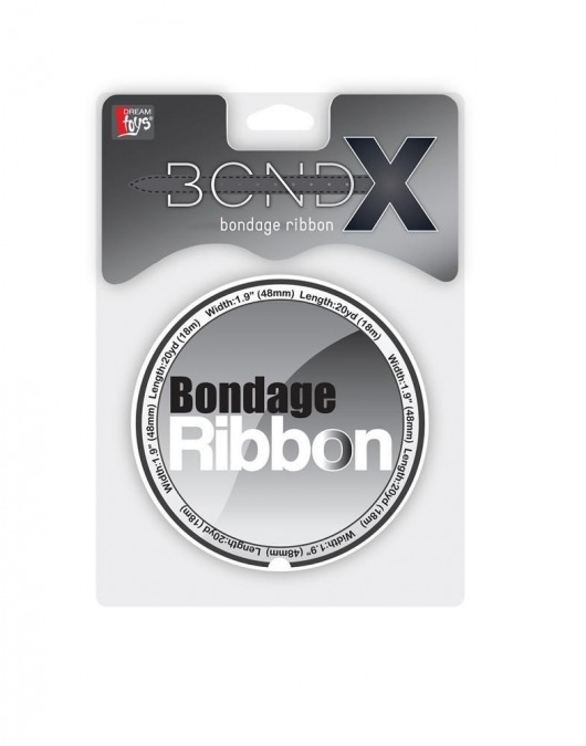 Белая лента для связывания BONDX BONDAGE RIBBON - 18 м. - Dream Toys - купить с доставкой в Тюмени