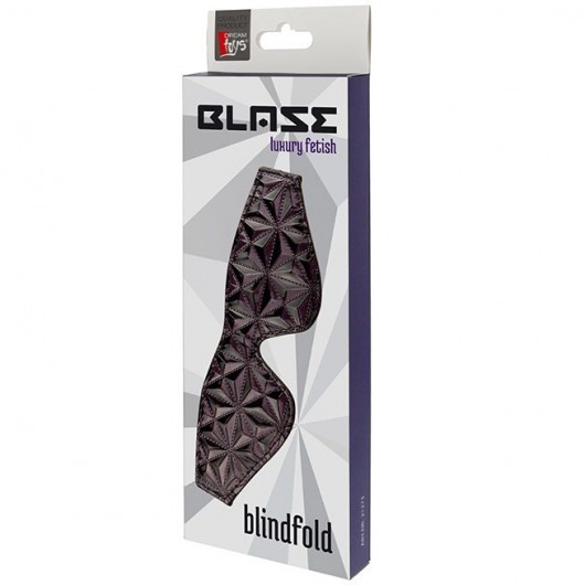 Фиолетово-черная маска BLAZE BLINDFOLD PURPLE - Dream Toys - купить с доставкой в Тюмени