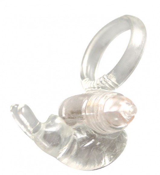 Прозрачное эрекционное кольцо с виброэлементом GOOD VIBES COCKRING RABBIT - Dream Toys - в Тюмени купить с доставкой