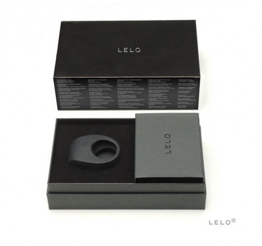 Чёрное эрекционное кольцо Tor 2 с вибрацией - Lelo - в Тюмени купить с доставкой