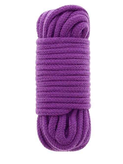 Фиолетовая хлопковая веревка BONDX LOVE ROPE 10M PURPLE - 10 м. - Dream Toys - купить с доставкой в Тюмени