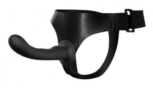 Страпон с изогнутой головкой Ultra Harness Curvy Dildo - 15,8 см. - Baile - купить с доставкой в Тюмени