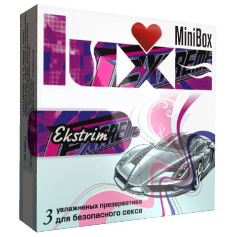 Ребристые презервативы Luxe Mini Box Экстрим - 3 шт. - Luxe - купить с доставкой в Тюмени
