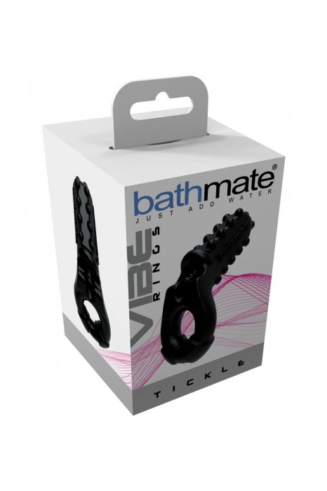 Чёрное эрекционное виброкольцо Tickle - Bathmate - в Тюмени купить с доставкой