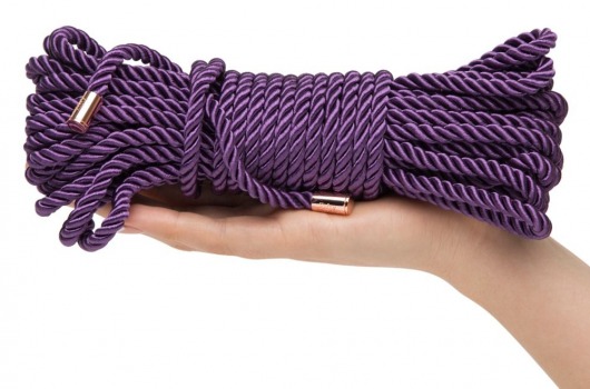 Фиолетовая веревка для связывания Want to Play? 10m Silky Rope - 10 м. - Fifty Shades of Grey - купить с доставкой в Тюмени