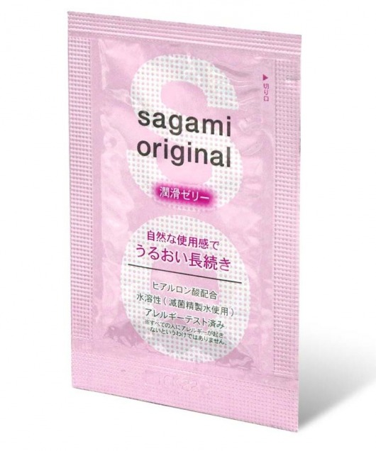 Пробник гель-смазки на водной основе Sagami Original - 3 гр. - Sagami - купить с доставкой в Тюмени