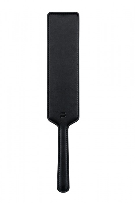 Чёрная шлёпалка с логотипом Obsessive - 22 см. - Obsessive - купить с доставкой в Тюмени