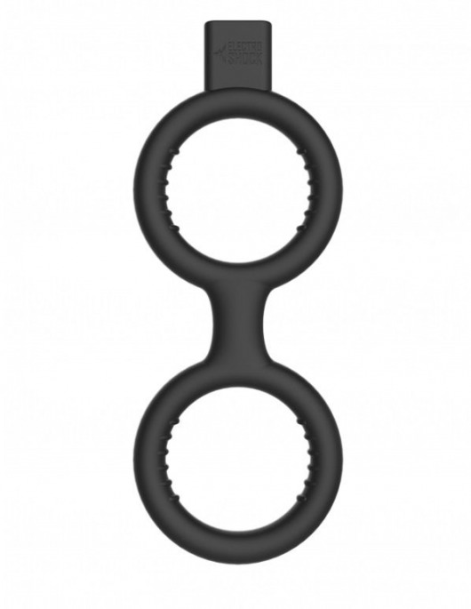 Кольцо с электростимуляцией E-Stimulation Cock Ring with Ballstrap - Shots Media BV - купить с доставкой в Тюмени
