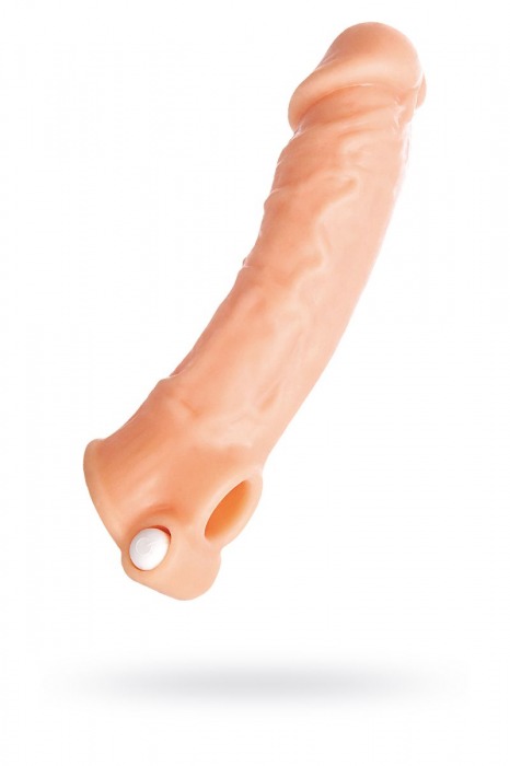 Удлиняющая насадка на пенис с вибрацией - 18,5 см. - ToyFa - в Тюмени купить с доставкой