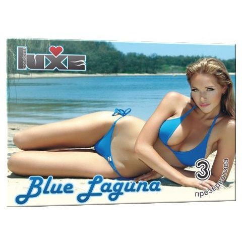 Презервативы Luxe Blue Laguna - 3 шт. - Luxe - купить с доставкой в Тюмени