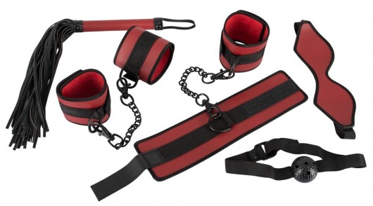 Красно-черный набор из 5 предметов для БДСМ-игр - Orion - купить с доставкой в Тюмени