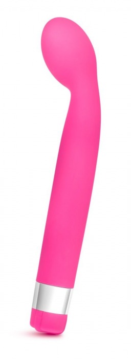 Розовый вибратор для массажа G-точки Rose Scarlet G - 17,8 см. - Blush Novelties
