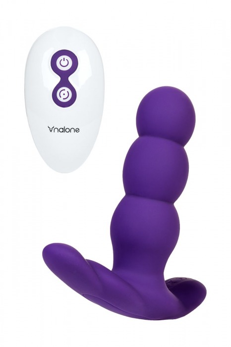 Фиолетовый анальный вибратор Nalone Pearl - 12,5 см. - Nalone
