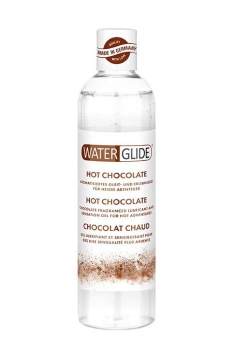 Лубрикант на водной основе с ароматом шоколада HOT CHOCOLATE - 300 мл. - Waterglide - купить с доставкой в Тюмени