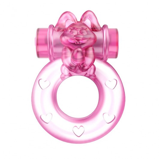 Розовое эрекционное кольцо с вибрацией Ring - Baile - в Тюмени купить с доставкой