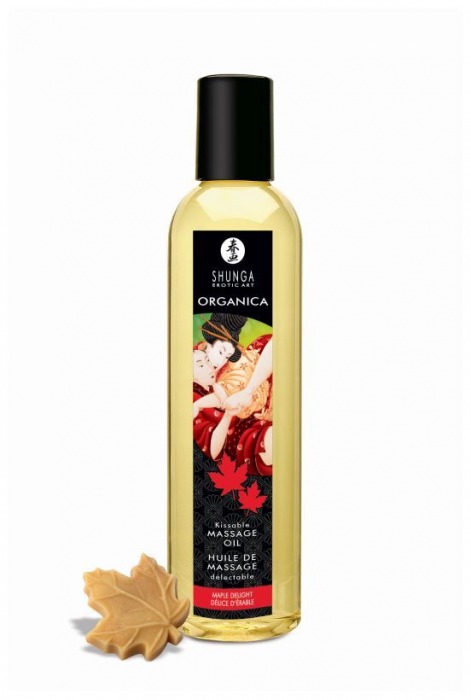 Массажное масло с ароматом кленового сиропа Organica Maple Delight - 250 мл. - Shunga - купить с доставкой в Тюмени