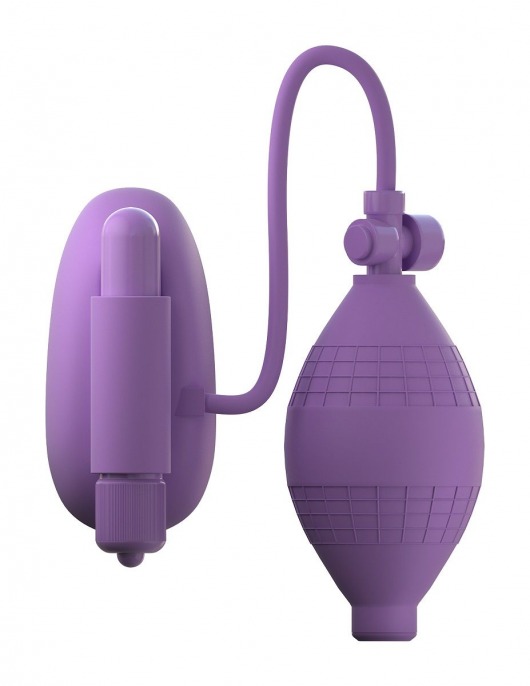 Сиреневая вакуумная вибропомпа для вагины Sensual Pump-Her - Pipedream