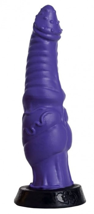 Фиолетовый фаллоимитатор  Гиппогриф small  - 21 см. - Erasexa - купить с доставкой в Тюмени