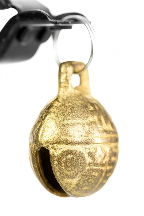 Черно-золотистые зажимы для сосков TOYFA Theatre - ToyFa - купить с доставкой в Тюмени