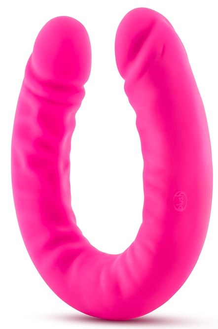 Розовый двусторонний фаллоимитатор 18 inch Silicone Slim Double Dong - 45,7 см. - Blush Novelties