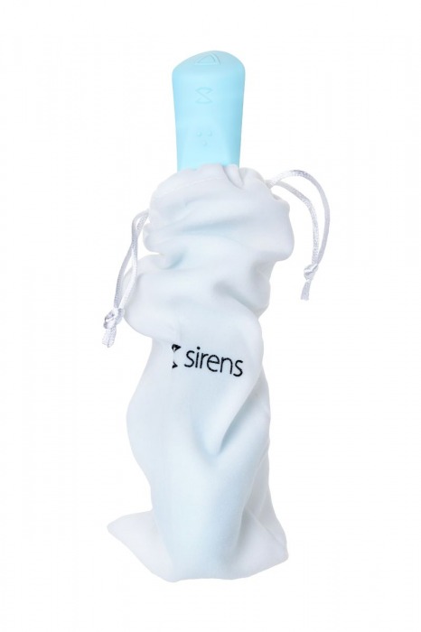 Голубой гибкий водонепроницаемый вибратор Sirens Venus - 22 см. - Sirens