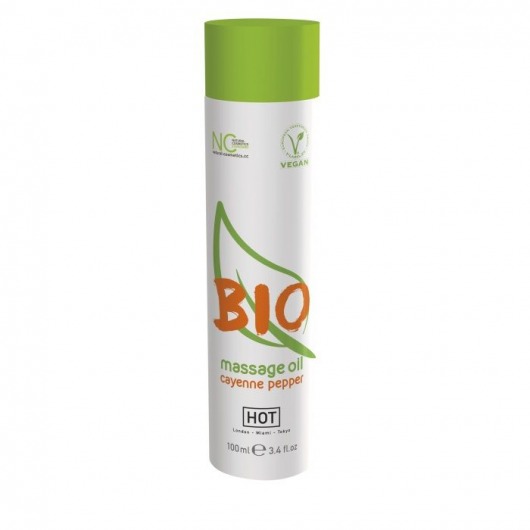 Массажное масло BIO Massage oil cayenne pepper с кайенским перцем - 100 мл. - HOT - купить с доставкой в Тюмени