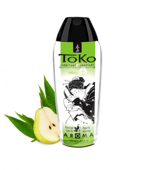 Интимный гель TOKO Pear   Exotic Green Tea с ароматом груши и зеленого чая - 165 мл. - Shunga - купить с доставкой в Тюмени