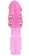 Стимулирующая розовая насадка с шишечками и шипами - 13,5 см. - Toyfa Basic - в Тюмени купить с доставкой