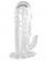 Прозрачная гелевая насадка с клиторальным отростком - 13 см. - Toyfa Basic - в Тюмени купить с доставкой