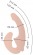 Телесный анатомический страпон с вибрацией - Главсексмаг - купить с доставкой в Тюмени