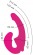 Ярко-розовый анатомический страпон с вибрацией - Главсексмаг - купить с доставкой в Тюмени