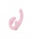 Нежно-розовый анатомический страпон с вибрацией - Главсексмаг - купить с доставкой в Тюмени