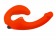 Оранжевый анатомический страпон с вибрацией - Главсексмаг - купить с доставкой в Тюмени
