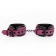 Розово-черные наручники на застежках - Erokay - купить с доставкой в Тюмени