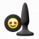 Черная силиконовая пробка Emoji Face ILY - 8,6 см. - NS Novelties - купить с доставкой в Тюмени