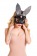 Черная кожаная маска с ушками Bonny - ToyFa - купить с доставкой в Тюмени