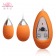 Оранжевые виброяйца Xtreme 10F Dual Eggs - Howells