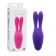 Фиолетовый вибратор INDULGENCE Dream Bunny - 15 см. - Howells