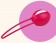 Красный вагинальный шарик Smartballs Uno - Fun Factory