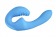 Голубой безремневой страпон с пультом ДУ - 17,5 см. - Главсексмаг - купить с доставкой в Тюмени