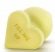 Желтая анальная пробка с основанием-сердечком Naughtier Candy Heart Fill Me Up - 8,9 см. - Blush Novelties - купить с доставкой в Тюмени