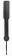 Черная гладкая шлепалка NOTABU с широкой ручкой - 32 см. - Bior toys - купить с доставкой в Тюмени