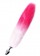 Серебристая анальная втулка с бело-розовым хвостом - размер M - ToyFa - купить с доставкой в Тюмени