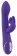 Фиолетовый вибратор с клиторальным отростком Euphoria - 21,8 см. - Orion
